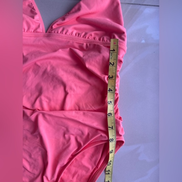 La Blanca One Piece Swimsuit - Size L orange summer pool sun - Picture 5 of 16